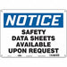 Safety Sign 10 inx14 in Polyethylene
