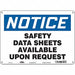 Safety Sign 10 in x 14 in Vinyl