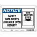 Safety Sign 7 in x 10 in Polyethylene