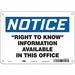 Safety Sign 7 in x 10 in Aluminum