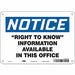 Safety Sign 7 in x 10 in Polyethylene