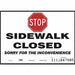 Safety Sign 7 in x 10 in Aluminum