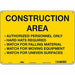 Safety Sign 10 inx14 in Polyethylene