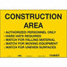 Safety Sign 10 inx14 in Vinyl