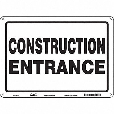 Safety Sign 10 inx14 in Aluminum