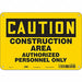 Safety Sign 7 in x 10 in Aluminum