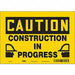 Safety Sign 7 in x 10 in Vinyl