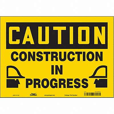 Safety Sign 10 inx14 in Vinyl