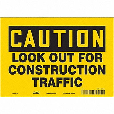 Safety Sign 7 in x 10 in Vinyl