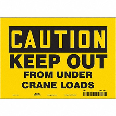 Safety Sign 7 inx10 in Vinyl