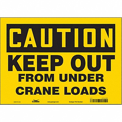 Safety Sign 10 inx14 in Vinyl