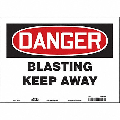 J8660 Safety Sign 10 inx14 in Vinyl