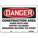 Safety Sign 10 in x 14 in Aluminum