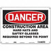 Safety Sign 10 inx14 in Polyethylene