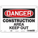 Safety Sign 7 inx10 in Polyethylene