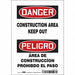 Safety Sign 10 in x 7 in Vinyl