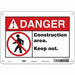 Safety Sign 7 inx10 in Polyethylene