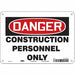 Safety Sign 7 in x 10 in Aluminum