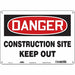 Safety Sign 10 in x 14 in Aluminum