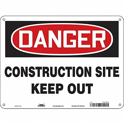 Safety Sign 18 inx24 in Polyethylene