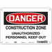 Safety Sign 7 in x 10 in Polyethylene