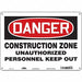 Safety Sign 10 inx14 in Polyethylene