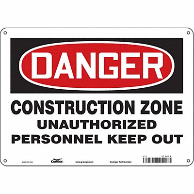 Safety Sign 10 in x 14 in Vinyl