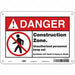 Safety Sign 7 in x 10 in Aluminum