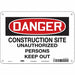 Safety Sign 7 in x 10 in Aluminum