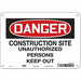 Safety Sign 7 in x 10 in Polyethylene