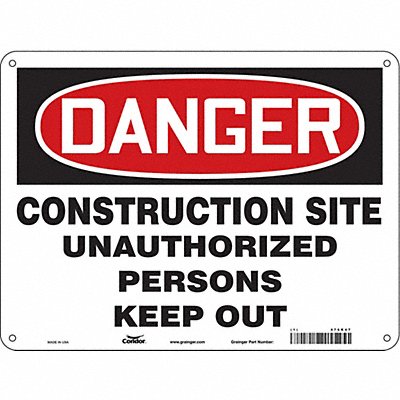 Safety Sign 18 inx24 in Polyethylene