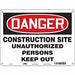 Safety Sign 18 inx24 in Polyethylene