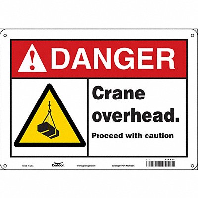 Safety Sign 10 inx14 in Aluminum