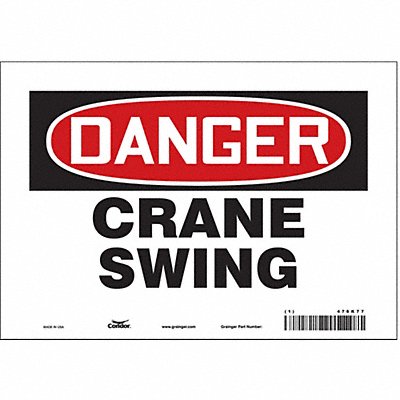 Safety Sign 7 in x 10 in Vinyl