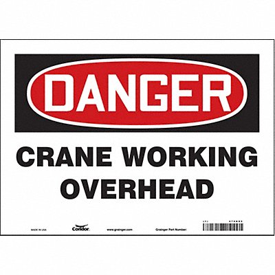 Safety Sign 10 inx14 in Vinyl
