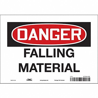 J6926 Safety Sign 7 inx10 in Vinyl