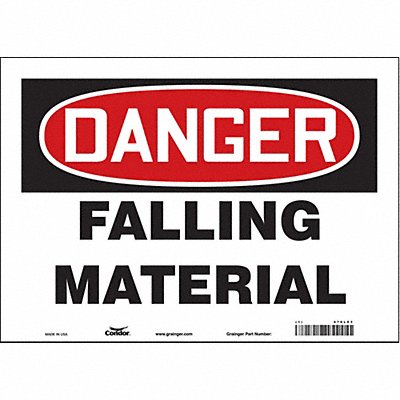 J6926 Safety Sign 10 inx14 in Vinyl