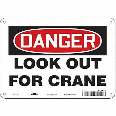 Safety Sign 7 in x 10 in Aluminum