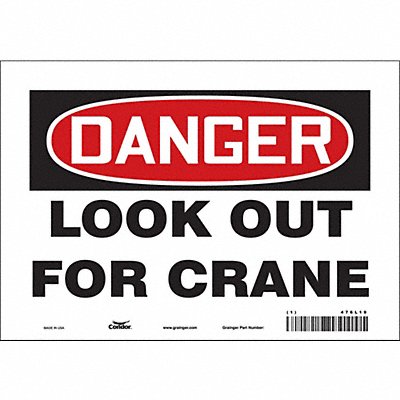 Safety Sign 7 in x 10 in Vinyl