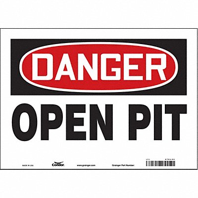 Safety Sign 10 inx14 in Vinyl