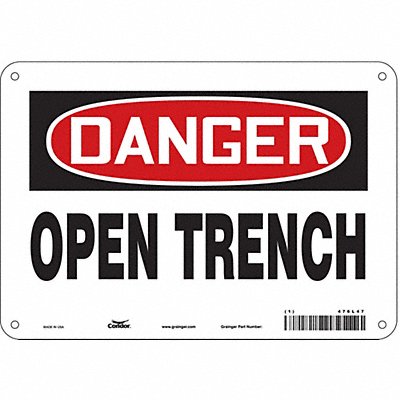 Safety Sign 7 in x 10 in Aluminum