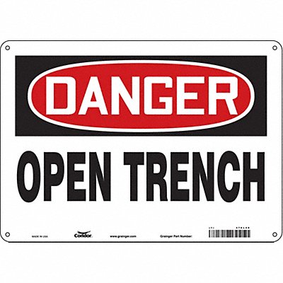 Safety Sign 10 inx14 in Aluminum