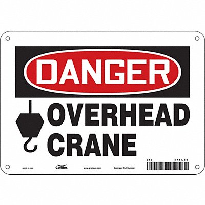 Safety Sign 7 in x 10 in Polyethylene