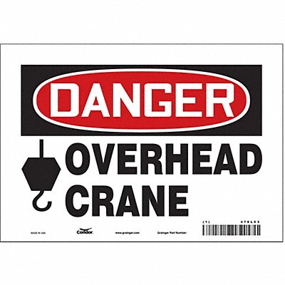 Safety Sign 7 in x 10 in Vinyl