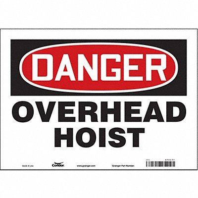 Safety Sign 10 inx14 in Vinyl