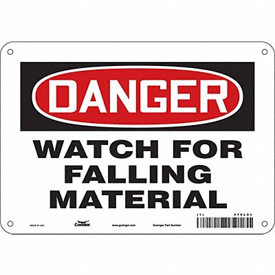 Safety Sign 7 in x 10 in Aluminum
