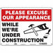 Safety Sign 10 inx14 in Polyethylene