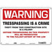 Safety Sign 10 in x 14 in Aluminum