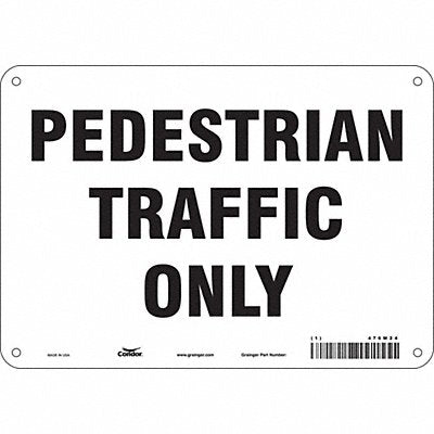 Safety Sign 7 inx10 in Polyethylene