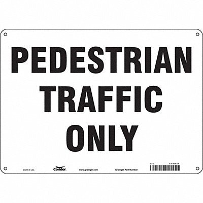 Safety Sign 10 inx14 in Polyethylene